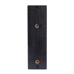 Sconces-Kirkland's Home Matte Poplar Wood Sconce Black