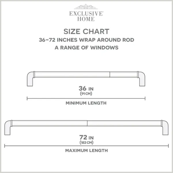 Curtain Rods & Hardware-Kirkland's Home Matte Silver Hyde Wrap Around Curtain Rod, 72 In.