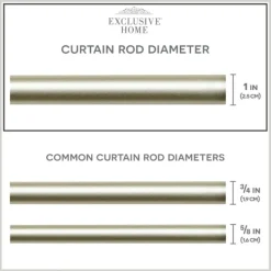Curtain Rods & Hardware-Kirkland's Home Matte Silver Hyde Wrap Around Curtain Rod, 72 In.