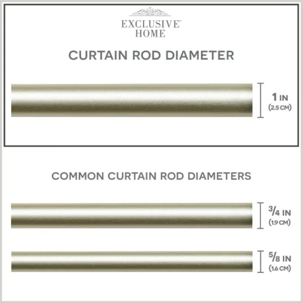 Curtain Rods & Hardware-Kirkland's Home Matte Silver Hyde Wrap Around Curtain Rod, 72 In.