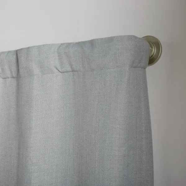 Curtain Rods & Hardware-Kirkland's Home Matte Silver Hyde Wrap Around Curtain Rod, 72 In.