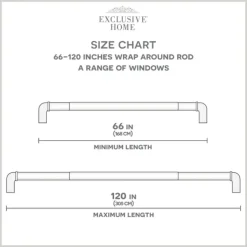 Curtain Rods & Hardware-Kirkland's Home Matte Silver Hyde Wrap Around Curtain Rod, 120 In.