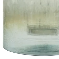 Candle Holders-Kirkland's Home Matte Turquoise Glass Candle Holder Blue