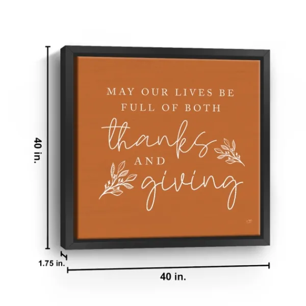 Wall Quotes & Signs-Kirkland's Home May Our Lives Giclee Canvas Wall Plaque Orange