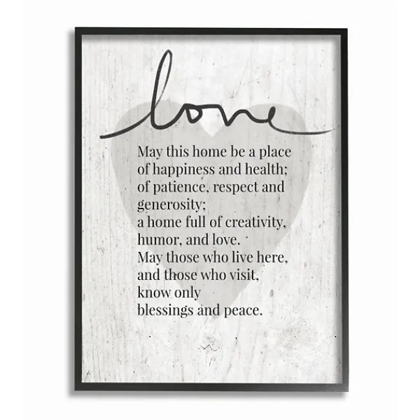 Wall Quotes & Signs-Kirkland's Home May This Home Framed Giclee Canvas Art Print Gray