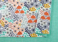 Quilts-Kirkland's Home Mayflower Blue 2-Pc. Queen Bedding Quilt Set Blue/Orange/Gray