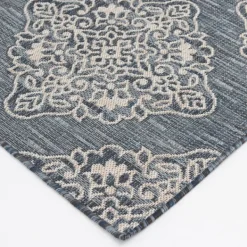 Outdoor Rugs-Kirkland's Home Medallion Devora Indoor/Outdoor Area Rug, 7X9 Gray