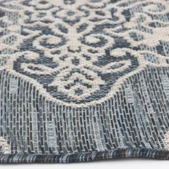 Outdoor Rugs-Kirkland's Home Medallion Devora Indoor/Outdoor Area Rug, 7X9 Gray