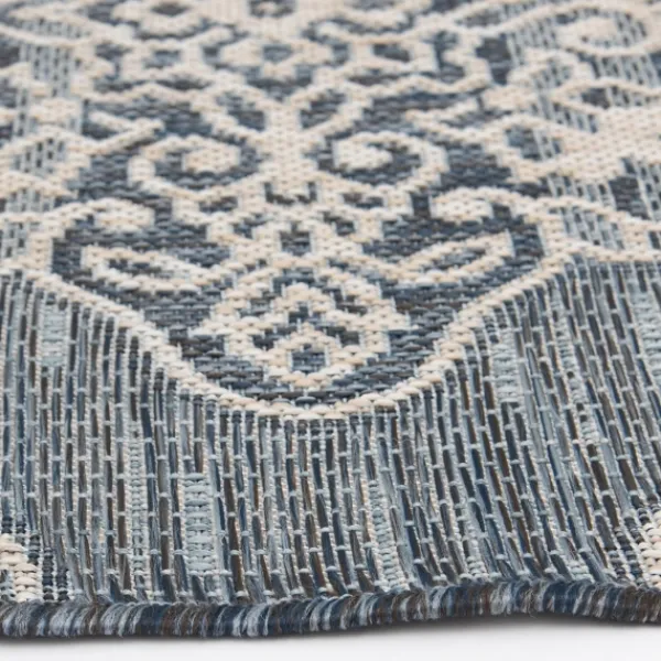 Outdoor Rugs-Kirkland's Home Medallion Devora Indoor/Outdoor Area Rug, 7X9 Gray