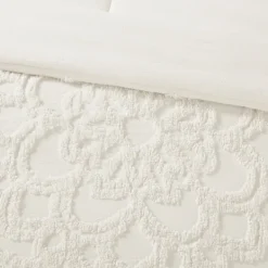 Comforters-Kirkland's Home Medallion Full/Queen 3-Pc. Comforter Set White