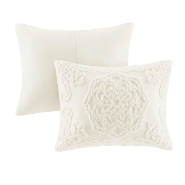 Comforters-Kirkland's Home Medallion Full/Queen 3-Pc. Comforter Set White