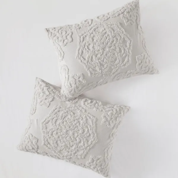 Comforters-Kirkland's Home Medallion Full/Queen 3-Pc. Comforter Set Gray