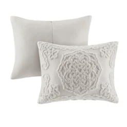 Comforters-Kirkland's Home Medallion Full/Queen 3-Pc. Comforter Set Gray