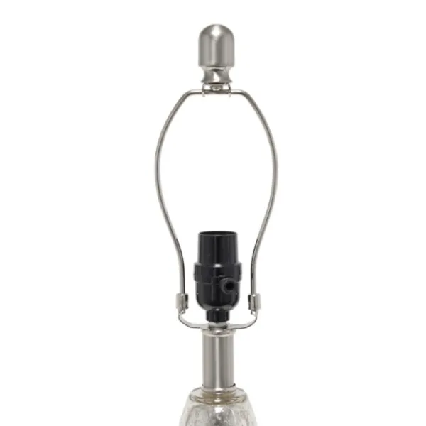 Table Lamps-Kirkland's Home Mercury Glass Curvy Table Lamp White