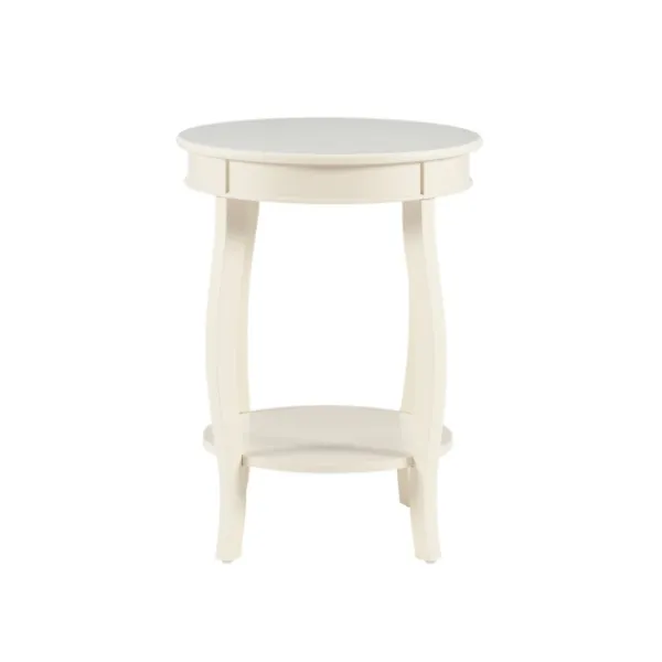 Accent & End Tables-Kirkland's Home Merryweather Off White Accent Table Ivory
