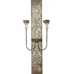 Sconces-Kirkland's Home Metal 2 Bulb Sconce