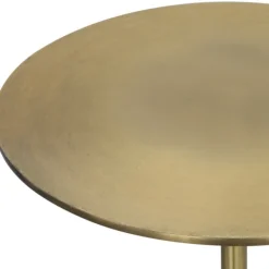Accent & End Tables-Kirkland's Home Metal & Round Black Base Cocktail Table Gold