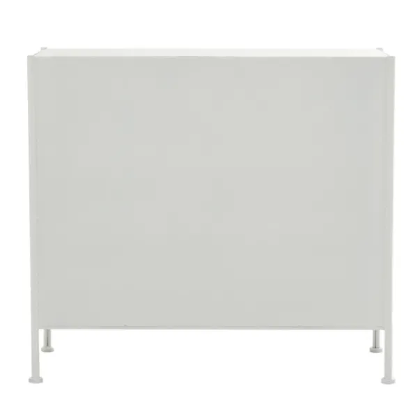 Cabinets & Sideboards-Kirkland's Home Metal And Glass X-Door Cabinet White
