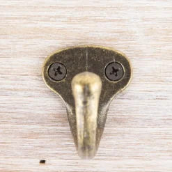 Hooks-Kirkland's Home Metal And Wood Bath Sign With Hooks