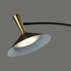 Floor Lamps-Kirkland's Home Metal Arched Modern Floor Lamp Black