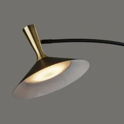 Floor Lamps-Kirkland's Home Metal Arched Modern Floor Lamp Black