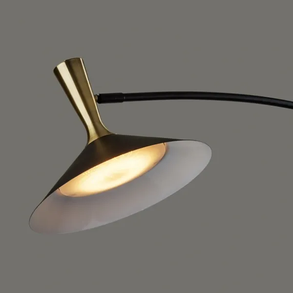 Floor Lamps-Kirkland's Home Metal Arched Modern Floor Lamp Black