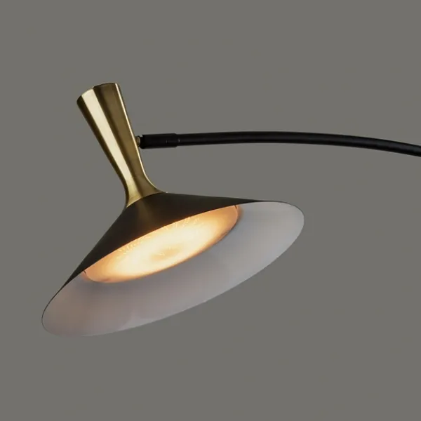 Floor Lamps-Kirkland's Home Metal Arched Modern Floor Lamp Black