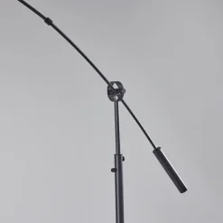 Floor Lamps-Kirkland's Home Metal Arched Oversized Shade Floor Lamp Black