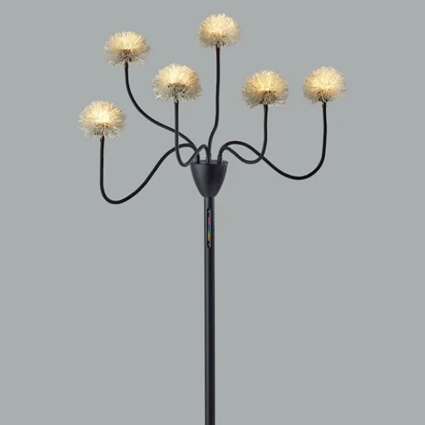 Floor Lamps-Kirkland's Home Metal 6-Arm Pom Pom Floor Lamp Black