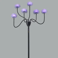 Floor Lamps-Kirkland's Home Metal 6-Arm Pom Pom Floor Lamp Black