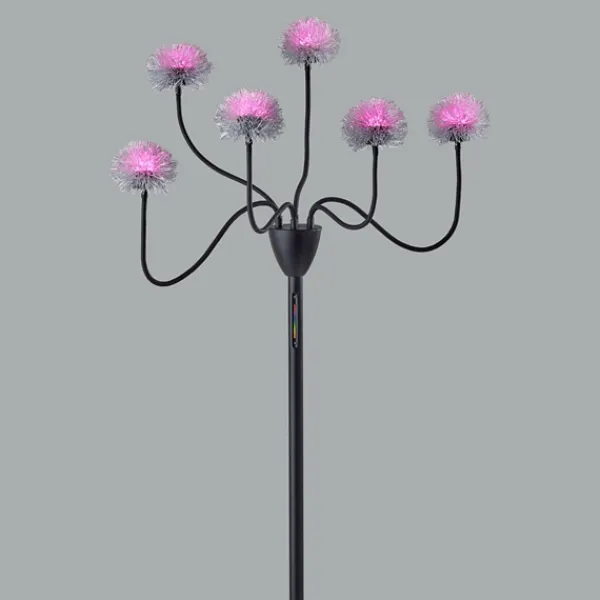 Floor Lamps-Kirkland's Home Metal 6-Arm Pom Pom Floor Lamp Black