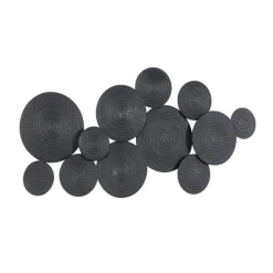 Wall Plaques-Kirkland's Home Metal Circles Wall Plaque Black