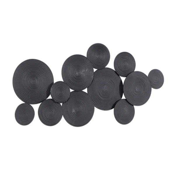 Wall Plaques-Kirkland's Home Metal Circles Wall Plaque Black