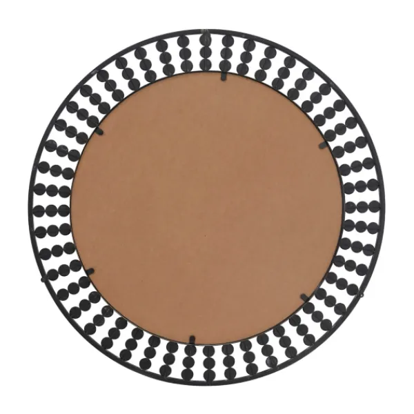 Decorative Mirrors-Kirkland's Home Metal Coen Bohemian Wall Mirror Black