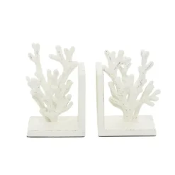 Decorative Accents-Kirkland's Home Metal Coral Bookends, Set Of 2 White