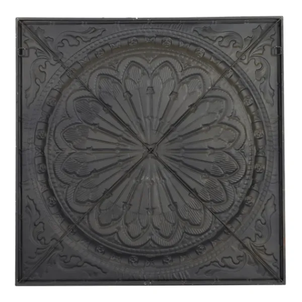 Wall Plaques-Kirkland's Home Metal Floral Medallion Wall Plaque Brown