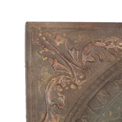 Wall Plaques-Kirkland's Home Metal Floral Medallion Wall Plaque Brown