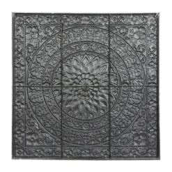 Wall Plaques-Kirkland's Home Metal Floral Scrollwork Wall Plaque Silver
