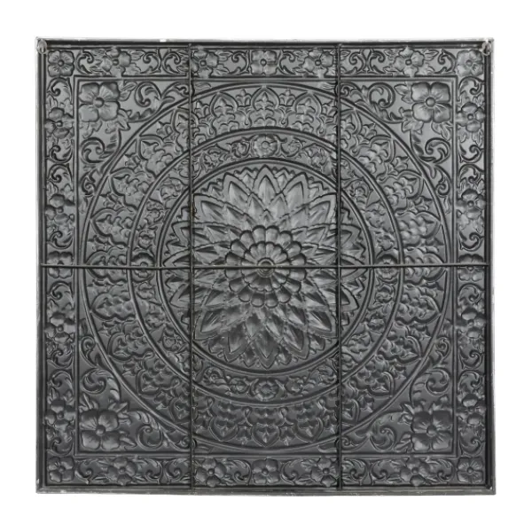 Wall Plaques-Kirkland's Home Metal Floral Scrollwork Wall Plaque Silver