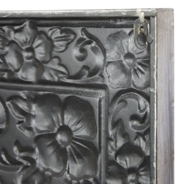 Wall Plaques-Kirkland's Home Metal Floral Scrollwork Wall Plaque Silver