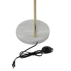 Floor Lamps-Kirkland's Home Metal Grid Shade Floor Lamp Gold