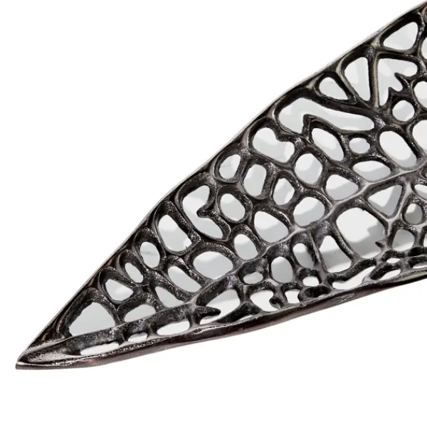 Decorative Trays-Kirkland's Home Metal Leaf Trays, Set Of 2 Black