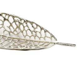Decorative Trays-Kirkland's Home Metal Leaf Trays, Set Of 2 Silver