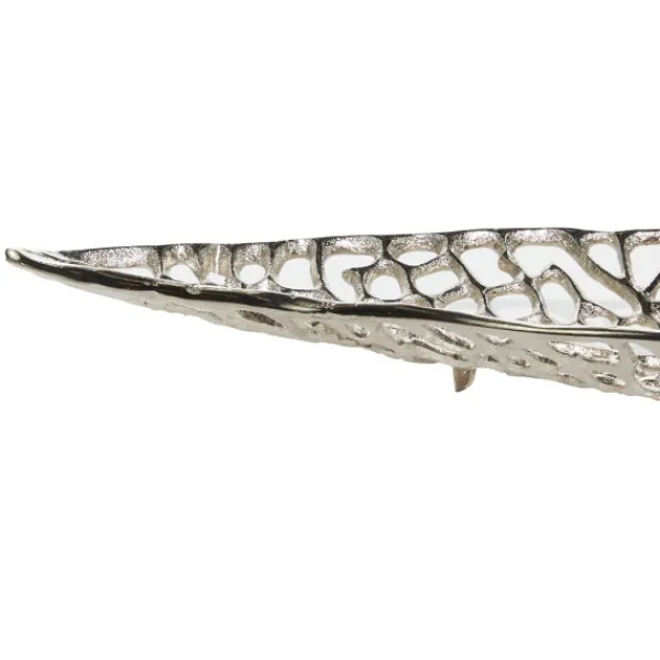 Decorative Trays-Kirkland's Home Metal Leaf Trays, Set Of 2 Silver