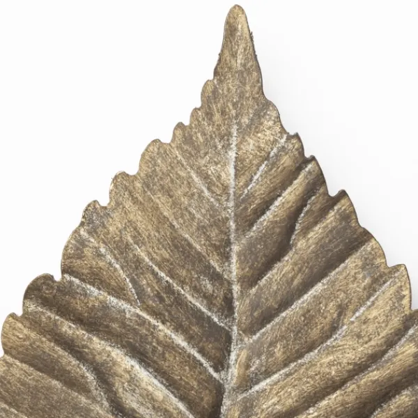 Wall Plaques-Kirkland's Home Metal Leaf Wall Plaque Gold