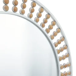 Decorative Mirrors-Kirkland's Home Metal Lyle Bohemian Wall Mirror White