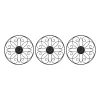 Wall Plaques-Kirkland's Home Metal Medallion Wall Plaques, Set Of 3 Black