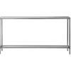 Console Tables-Kirkland's Home Metal Mirrored Top Slim Console Table Silver