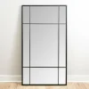 Full Length & Floor Mirrors-Kirkland's Home Metal Paned Camden Leaner Mirror