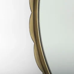 Decorative Mirrors-Kirkland's Home Metal Scallop Edge Adelaide Wall Mirror Gold